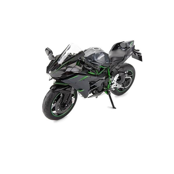 FEXXA Police Motorcycle Toy Pull Back with Music LightingBig Ninja Bike Black - LXINDIA.COM