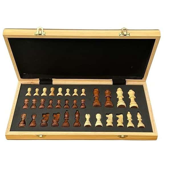 FITFLEX Chess Board Set Wooden 11.5 x 11.5 Inchs 1 - LXINDIA.COM