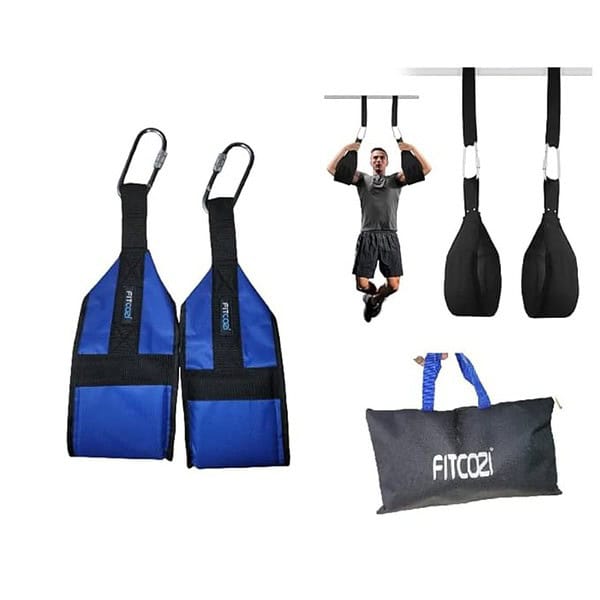 FItcozi Hanging Straps Knee Up Ab Straps Hanging Straps for Pull up Black 1 - LXINDIA.COM