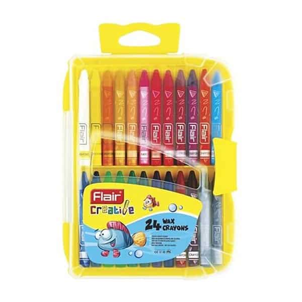 FLAIR Creative Series 24 Shades Wax Crayons - LXINDIA.COM