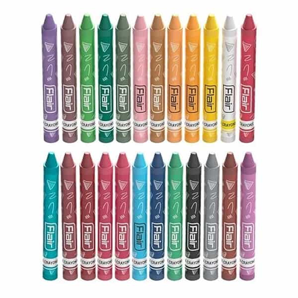 FLAIR Creative Series 24 Shades Wax Crayons1 - LXINDIA.COM