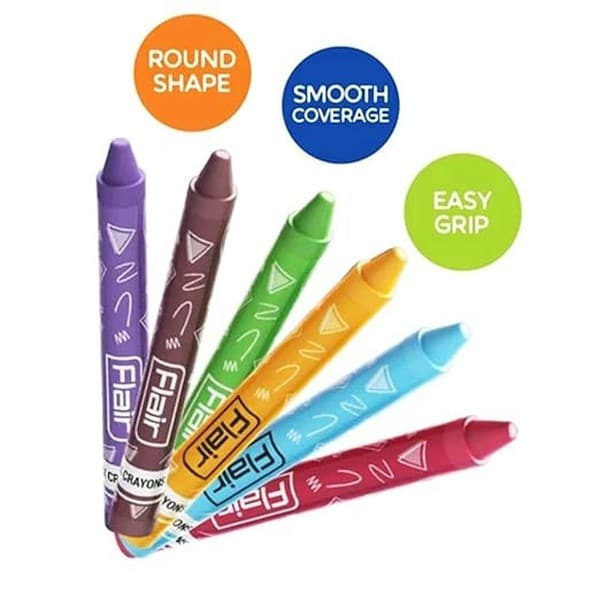 FLAIR Creative Series 24 Shades Wax Crayons2 - LXINDIA.COM