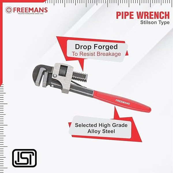 FREEMANS 14Inch Stillson Type Pipe Wrench 1 - LXINDIA.COM