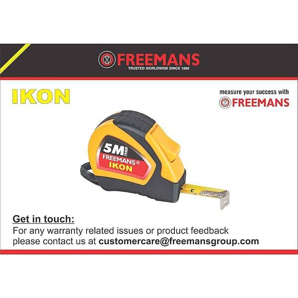 FREEMANS IKON Steel Inchi Measuring Tape 5m1 - LXINDIA.COM