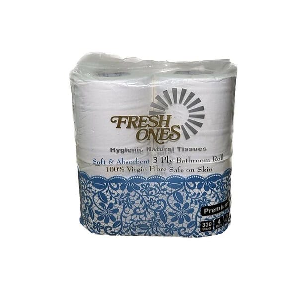 FRESH ONES 3 Ply Toilet Paper Roll 4 Rolls - LXINDIA.COM