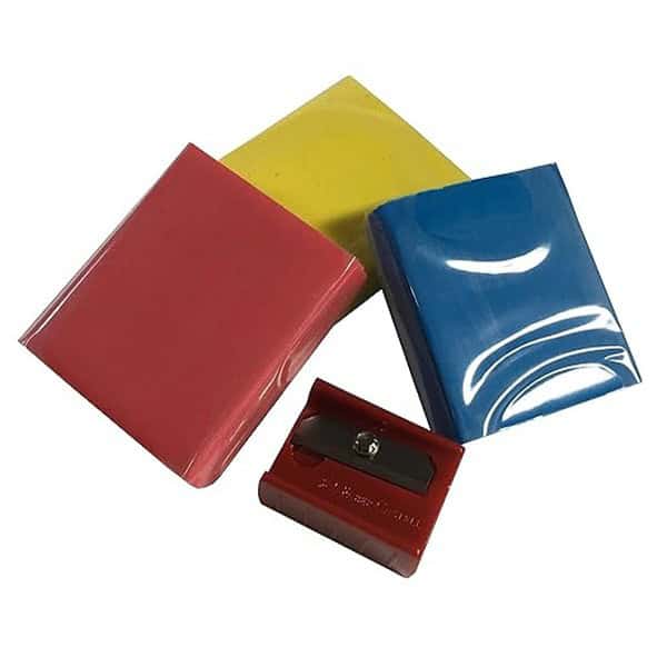 Faber Castell Colored Eraser With Plastic Case and Sharpener2 - LXINDIA.COM