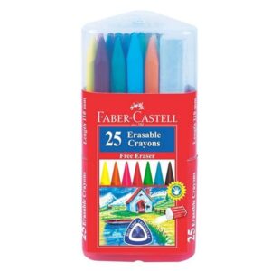 Faber Castell Erasable Plastic Crayon Set Pack of 25 - LXINDIA.COM