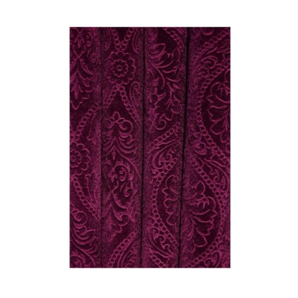 Fabrilia Velvet Eyelet Window Curtain 5 feet for Living Room Bedroom Wine A - LXINDIA.COM