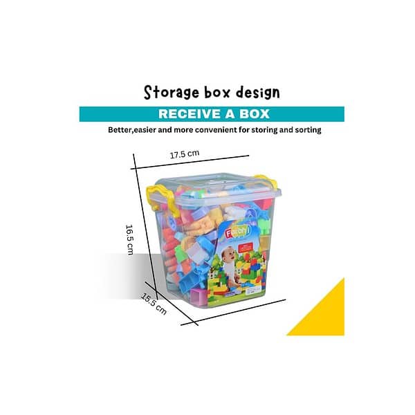 Faibhi125pcs Building Block Set with Storage Container 2 - LXINDIA.COM