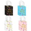 Festiko 10 Pcs Paper Gift Bags Happy Birthday Multicolor - LXINDIA.COM