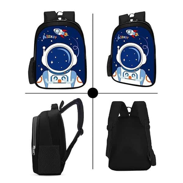 Frantic Printed 20 L School Backpack Bag Black 2 - LXINDIA.COM