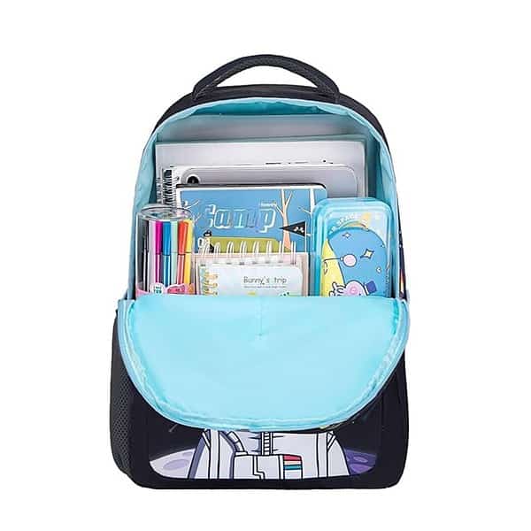 Frantic Printed 20 L School Backpack Bag Blue 3 - LXINDIA.COM