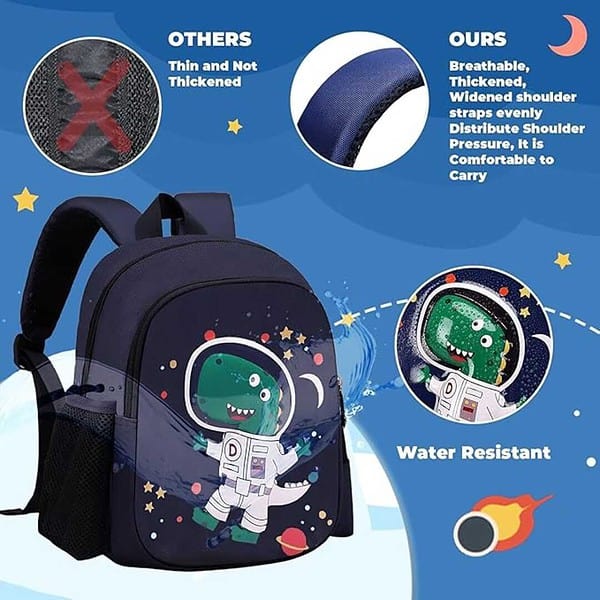 Frantic Printed 20 L School Backpack Bag Light Blue 3 - LXINDIA.COM