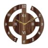 Freny Exim 12 Inch Wooden Wall Clock Wenge Small Size Analog - LXINDIA.COM