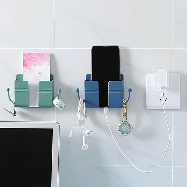 FreshDcart F756 Wall Mount Phone Holder Mobile Charging Stand Pack of 2 2 - LXINDIA.COM