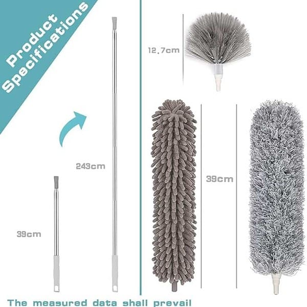 Fulminare 3 In 1 Duster Microfiber Feather Duster 2 - LXINDIA.COM