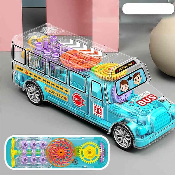 Fun Blast Transparent 3D Bus Toy - LXINDIA.COM