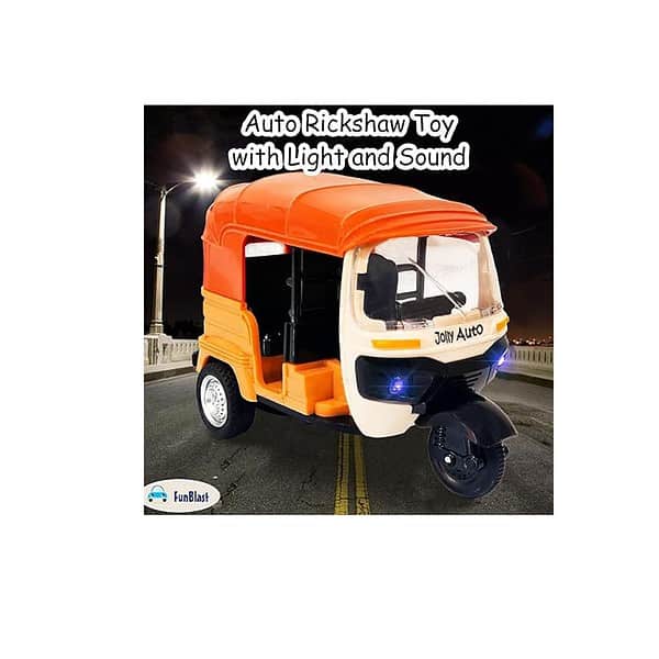 FunBlast Auto Rickshaw Toys Friction Power Auto Toys A - LXINDIA.COM