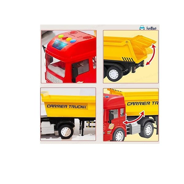 FunBlast Carrier Truck Toy Pull Back Long Vehicles Dumper Toy A - LXINDIA.COM