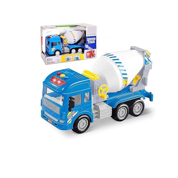 FunBlast Construction Truck Toy Pull Back Vehicles Cement Mixer Truck - LXINDIA.COM