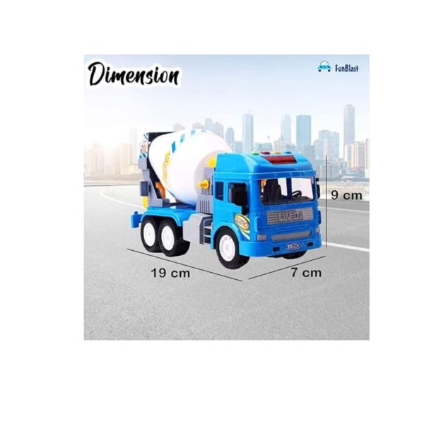 FunBlast Construction Truck Toy Pull Back Vehicles Cement Mixer Truck A - LXINDIA.COM