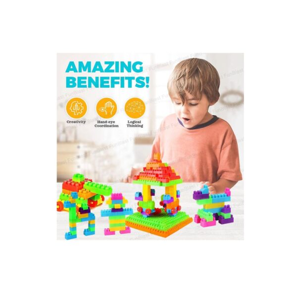 FunBlast DIY Plastic Building Blocks for Kids 250 pieces 2 - LXINDIA.COM