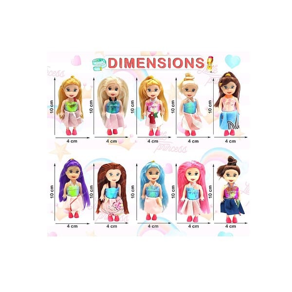 FunBlast Doll Toys for Kids Pack of 10 Pcs 1 - LXINDIA.COM