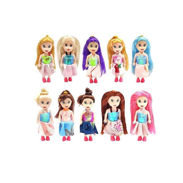 FunBlast Doll Toys for Kids Pack of 10 Pcs - LXINDIA.COM