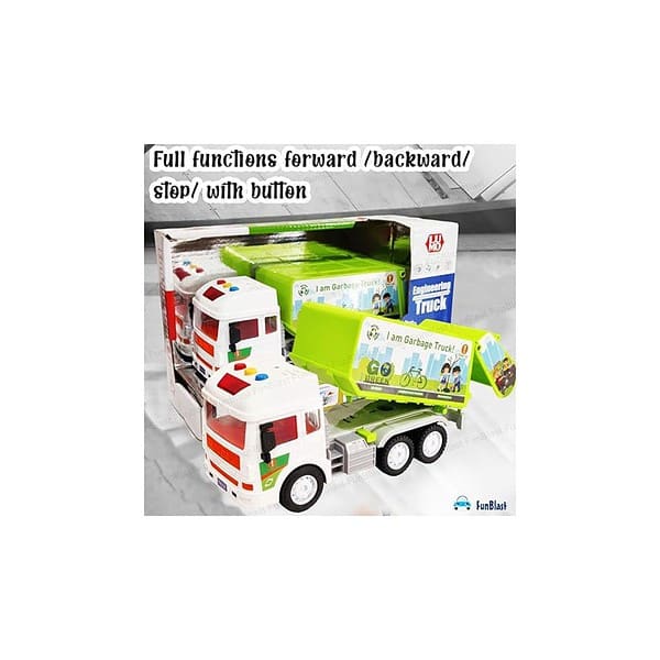 FunBlast Garbage Truck Toys with Light and Sound A - LXINDIA.COM