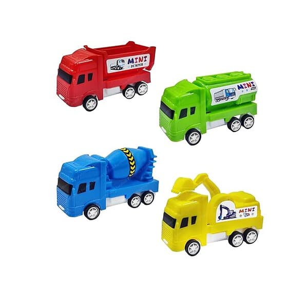 FunBlast Pull Back Vehicles Mini Truck Toys Set of 4 - LXINDIA.COM