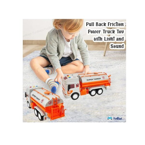 FunBlast Super Tanker Truck Toys for Kids Pull Back Vehicles Toy Truck A - LXINDIA.COM