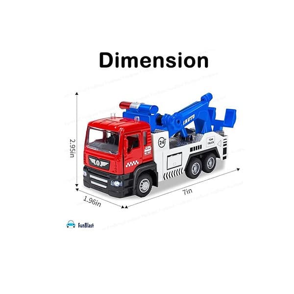 FunBlast Towing Truck Toy Diecast Towing Truck Toy with Light and Sound A - LXINDIA.COM