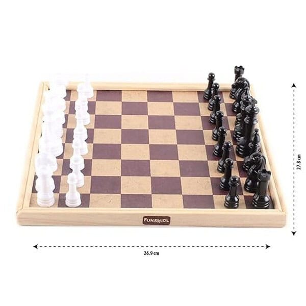 Funskool Games Chess Set With Wooden Finish 1 - LXINDIA.COM