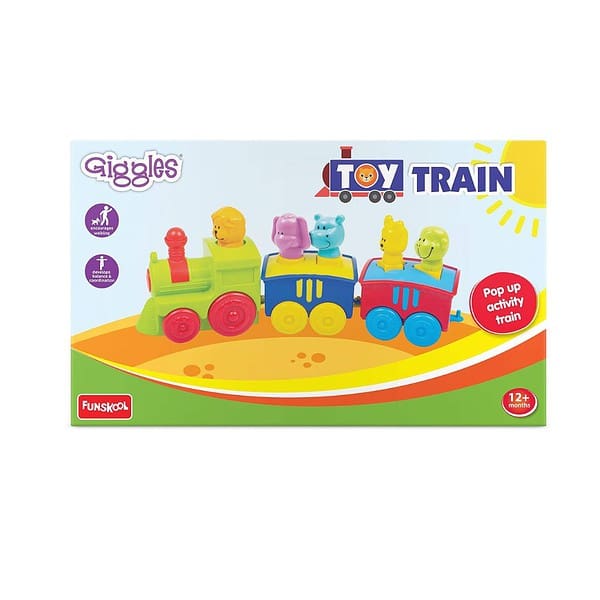 Funskool Giggles Animal Pull along Toy Train 01 - LXINDIA.COM