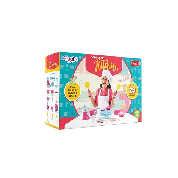 Funskool Giggles Plastic Complete Kitchen Set 29 Piece - LXINDIA.COM