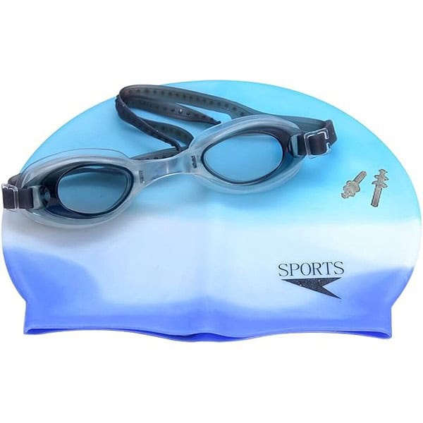 GB Product Sports Hour Silicon Swimming Cap Swimming Goggle Ear Plug - LXINDIA.COM