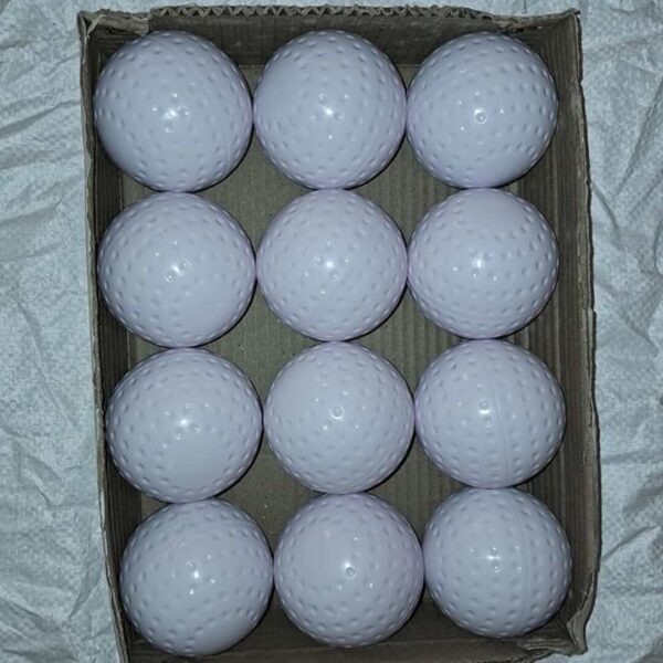 GDON Field Hockey Truf Hollow Practice Match Balls Pack of 12 White 1 - LXINDIA.COM