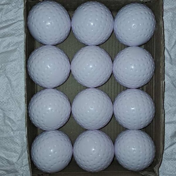 GDON Field Hockey Truf Hollow Practice Match Balls Pack of 12 White 2 - LXINDIA.COM