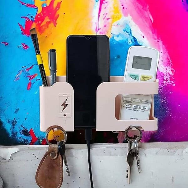 GEOCARTER Wall Mobile Holder Multi Purpose Phone Charging Stand Pack 1 1 - LXINDIA.COM