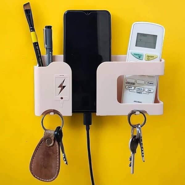 GEOCARTER Wall Mobile Holder Multi Purpose Phone Charging Stand Pack 1 2 - LXINDIA.COM