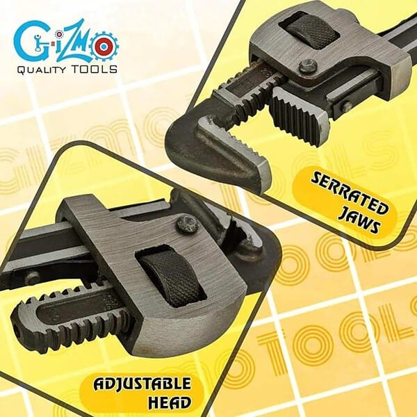 GIZMO Stilson Type Pipe Wrench 12 Inches3 - LXINDIA.COM