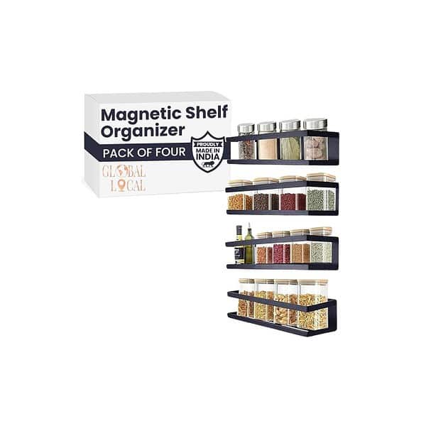 GLOBAL LOCAL Metal Magnetic Shelf Organizer - LXINDIA.COM