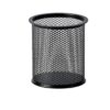 GLUN Cylendrical Black Mesh Metal Desk Pen Pencil Holder - LXINDIA.COM