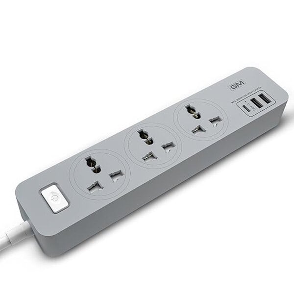 GM Cuba 3341 Power Strip with USB Type C I Extension Cord with Surge Protection - LXINDIA.COM