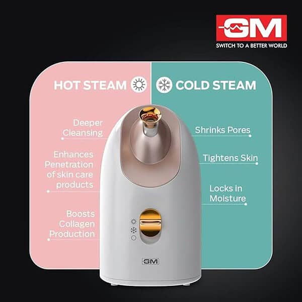 GM Facial Steamer with Hot Steam Cool Steam and Adjustable Steam Nozzle2 - LXINDIA.COM