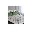 GM Luxury King size Home Decor Cotton Bedsheet White and Green - LXINDIA.COM