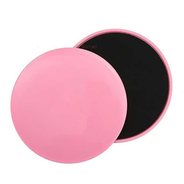 GOCART WITH G LOGO 2 Double Sided Gliding Discs for Exercises Pink - LXINDIA.COM