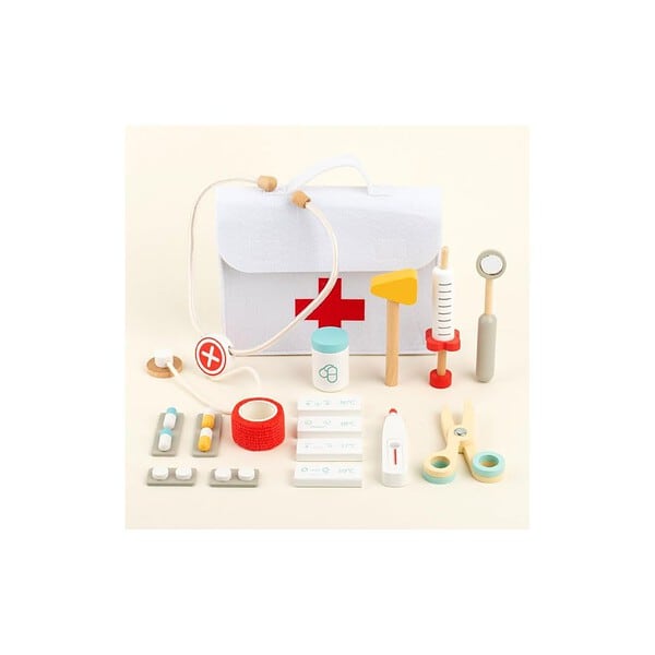 GOODIYA Kids Wooden Educational Doctor Set Kit - LXINDIA.COM