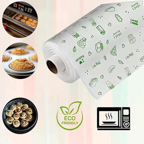 GRIN 50 Meters Food Wrapping Paper Roll Premium Non Stick Butter Wrapping Paper 1 - LXINDIA.COM