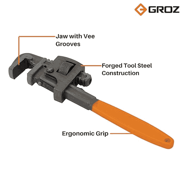 GROZ Adjustable 24inch Pipe Wrench1 - LXINDIA.COM